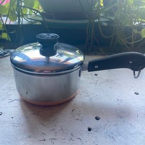 Revere Ware 1 Quart Stainless Steel Pan w/ Lid